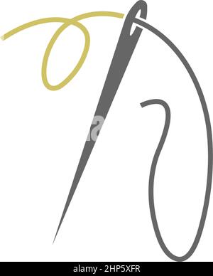 Needle icon logo illustration template Stock Vector