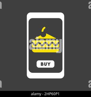 Fast food delivery service vector flat icon Stock Vector