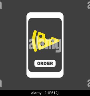 Fast food delivery service vector flat icon Stock Vector