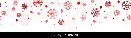 seamless falling snow flake background Stock Vector
