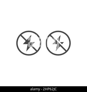 Antistatic black vector icon Stock Vector