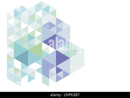 Cubes, background elements isolated, illustration Stock Vector