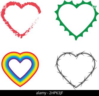 unique Love  Vector icon illustration design Stock Vector