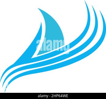 Cruise ship logo icon design template vector Stock Vector