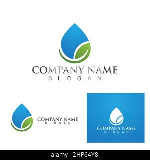 Water drop Logo Template vector Stock Vector