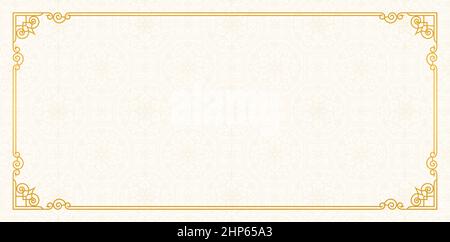 vintage background with frame for text old paper Stock Vector