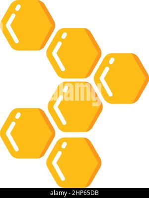 honey comb vector icon illustration Stock Vector