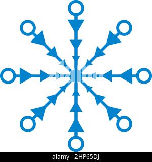 snowflake  icon vector illustration  design Stock Vector