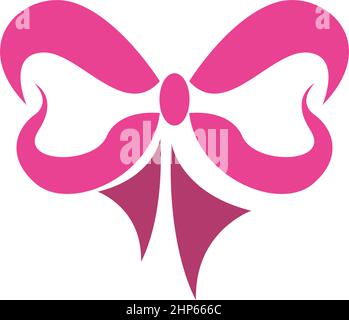 Bowties icon logo flat design template Stock Vector