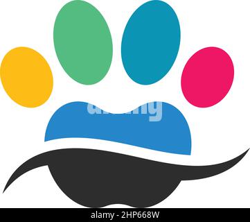 paw vector  icon of pet illustration design Stock Vector