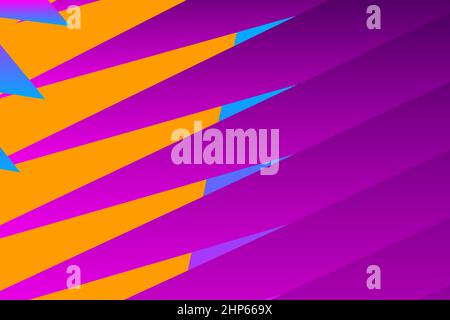 Minimal cover graphic, copy space design. Neon pink yellow gradient color. Abstract 80s texture geometric pattern lines. Dynamic stripes fluid trendy background.Artistic simple modern template vector Stock Vector