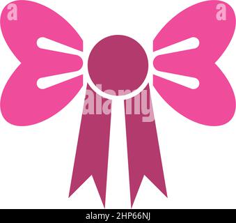 Bowties icon logo flat design template Stock Vector