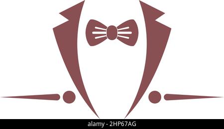 Bowties icon logo flat design template Stock Vector