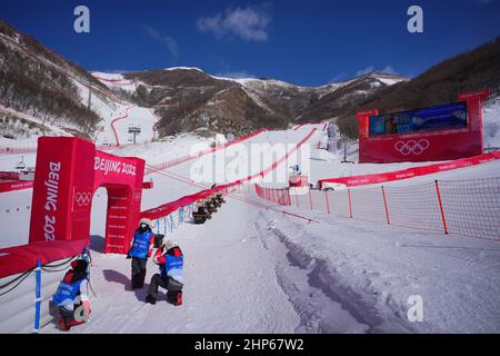 Yanqing, China. 19th Feb, 2022. Bobsleigh, Olympics, two-man bobsleigh ...