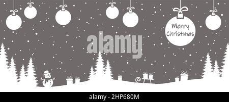 simple xmas background with christmas greetings Stock Vector