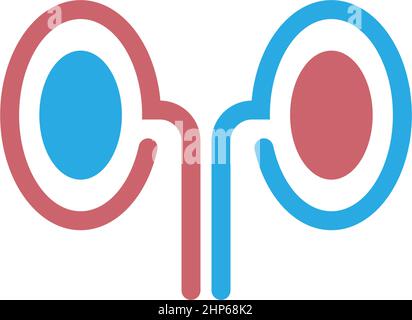 Urology logo, kidney logo icon healty template Stock Vector