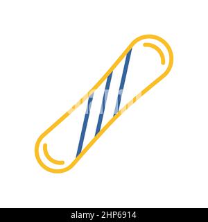 Snowboard vector icon. Winter sign Stock Vector