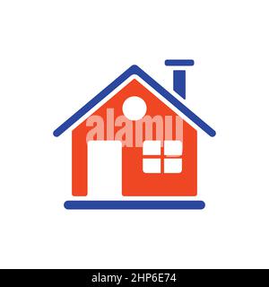 Detailed winter house vector icon. Winter sign Stock Vector