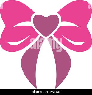 Bowties icon logo flat design template Stock Vector