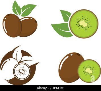 kiwi fruit icon vector illustration design Stock Vector