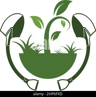 gardening icon vector illustration design template Stock Vector