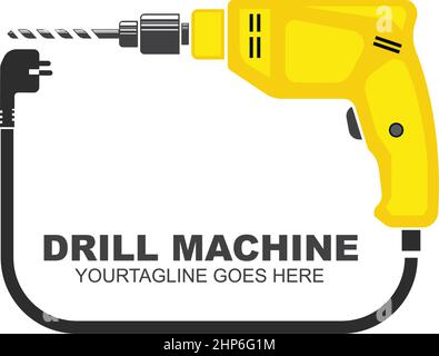 drill machine icon vector illustration design Stock Vector