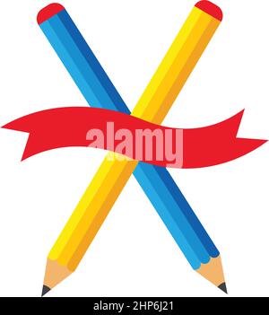 pencil vector illustration icon of education design template Stock Vector