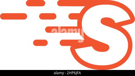 fast  S letter design icon  vector Stock Vector