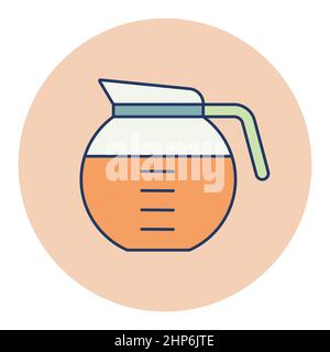 Coffee maker vector icon. Kitchen appliance Stock Vector