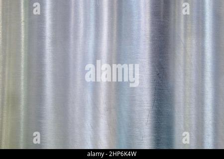 Close-up empty stainless steel plate with detail and texture background Stock Photo