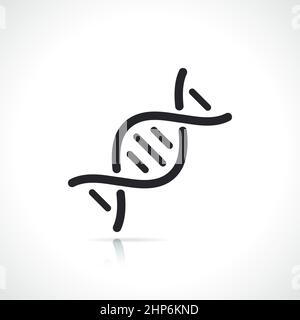 dna or chromosome line icon Stock Vector