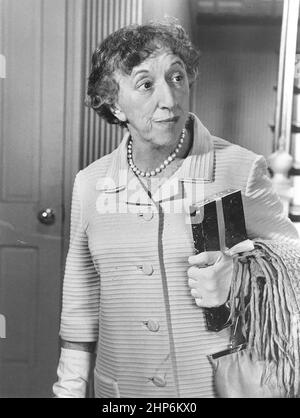 Publicity photo of American actress, Margaret Hamilton promoting her guest-starring appearance on the ABC comedy series The Partridge Family ca. 1973 Stock Photo