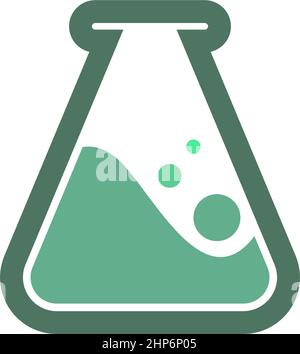 Science bottle lab logo icon design template Stock Vector