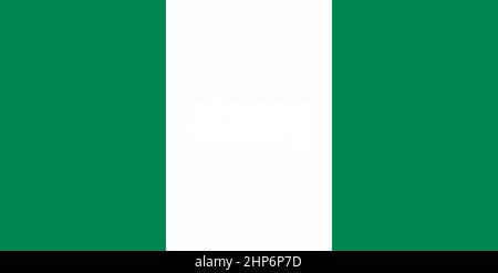 Abstract Flag of Nigeria Stock Vector