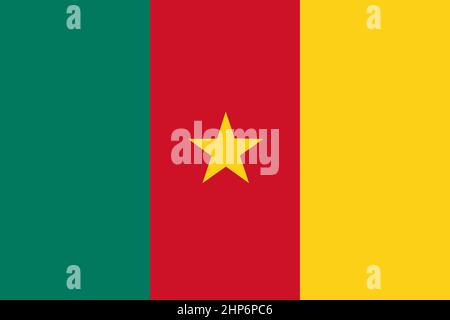 Flag of Cameroon Stock Vector