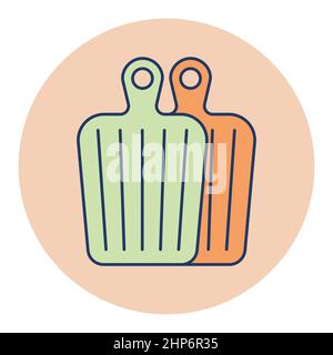 Cutting board vector icon. Chopping Board symbol Stock Vector