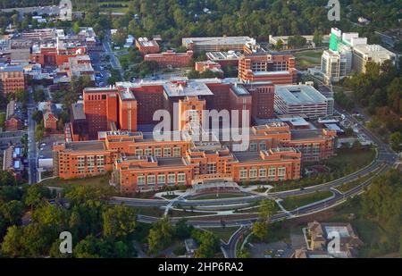 The NIH's Clinical Center, located on the NIH campus in Bethesda, MD, is more than three million square feet ca.  2007 Stock Photo