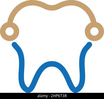 Dental logo Template vector illustration icon Stock Vector