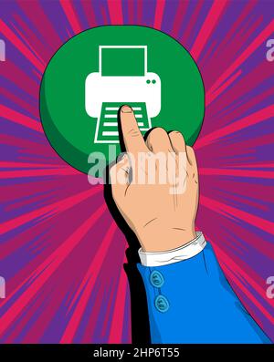 Printer icon sign. Print, printing business concept. Stock Vector