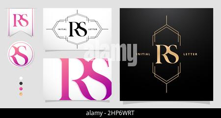 RS monogram Stock Vector