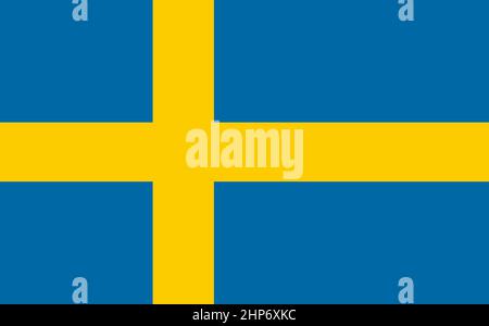 Abstract Flag Sweden Stock Vector