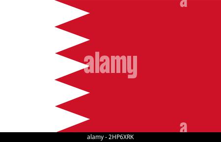 Abstract Flag of Bahrain Stock Vector