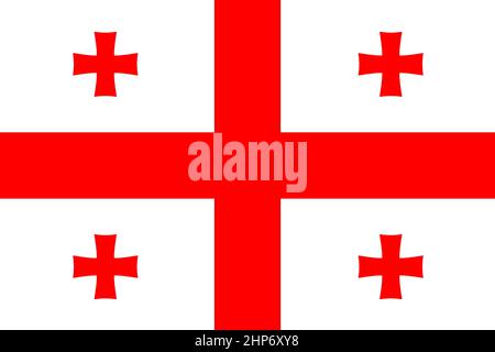 Flag of Georgia Stock Vector