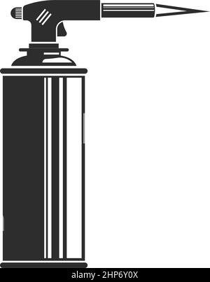 gas torch bottle icon vector illustration design template Stock Vector