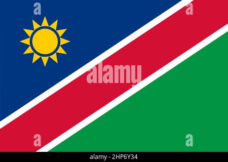 Abstract Flag of Namibia Stock Vector