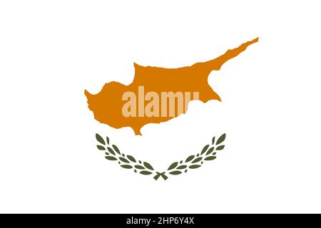 Abstract Flag Cyprus Stock Vector
