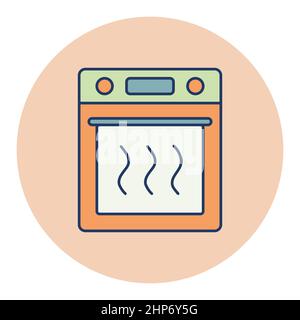 Electric oven vector kitchen icon Stock Vector