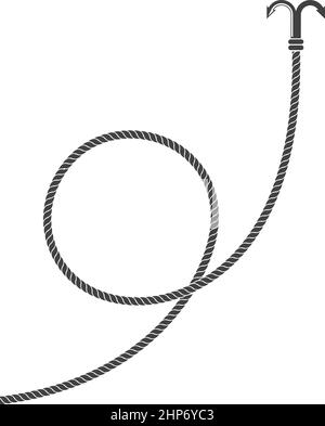 grappling hook icon vector illustration design template Stock Vector