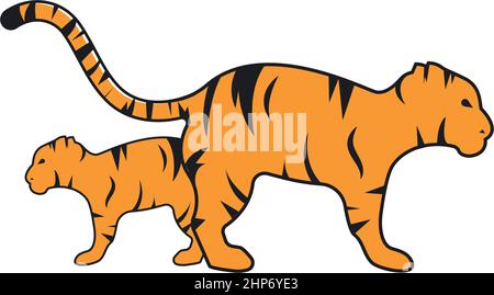 tiger baby  icon vector illustration design Stock Vector