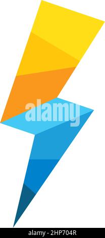 flash thunder bolt   illustration vector Stock Vector